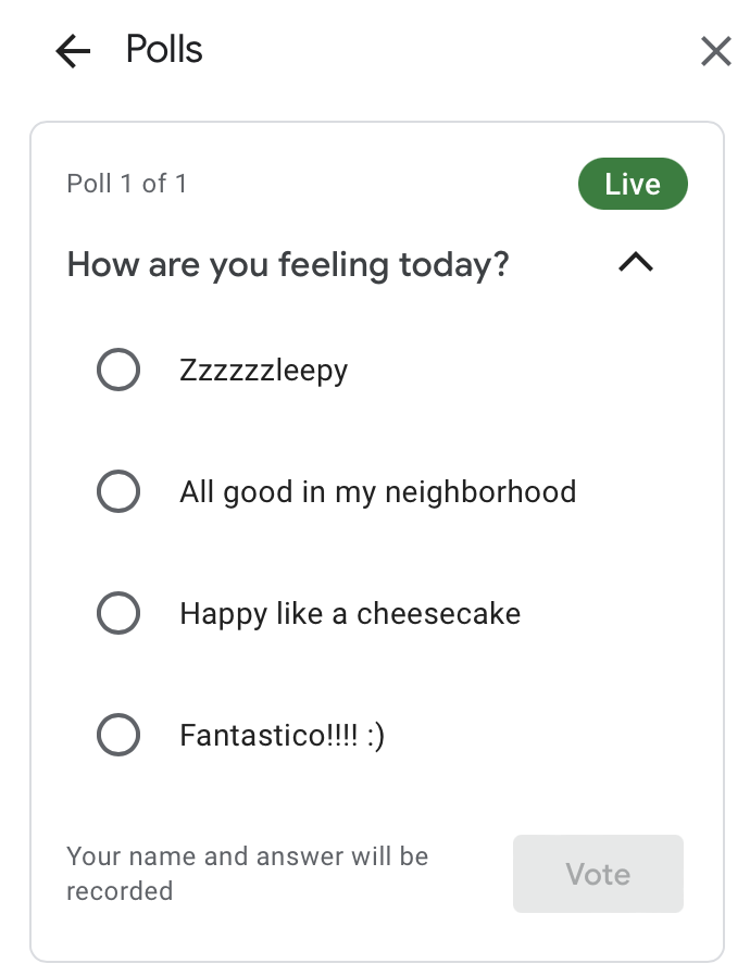 Schibsted Connect Poll